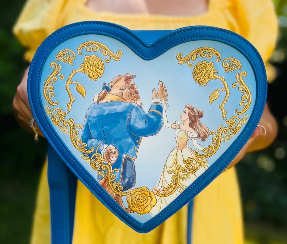 Loungefly Beauty And The Beast Convertible Heart Mini Backpack - Exclusive Nwt